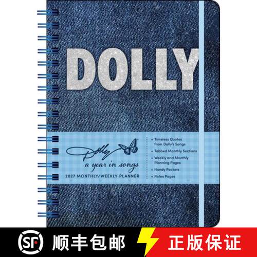 【3-4周达】Dolly Parton: A Year in Songs Deluxe Organizer 2027 Weekly Planner Calendar [9798881606657]