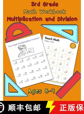 【3-4周达】3rd Grade Math Workbook - Multiplication and Division - Ages 8-9: Multiplication Worksheet... [9786069607701]