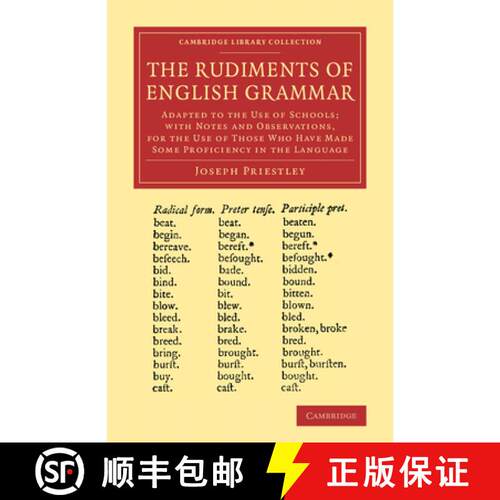 预订 Rudiments of English Grammar: Adapted to the Use of Schools; with Notes and Observations, for th... [9781108065887]