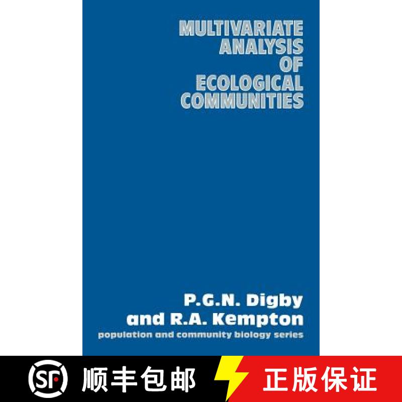 【3-4周达】Multivariate Analysis of Ecological Communities [9789401079099]