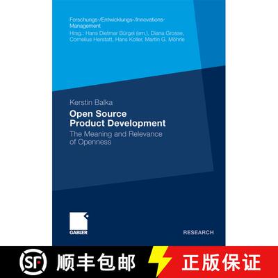 【3-4周达】Open Source Product Development : The Meaning and Relevance of Openness [9783834931535]
