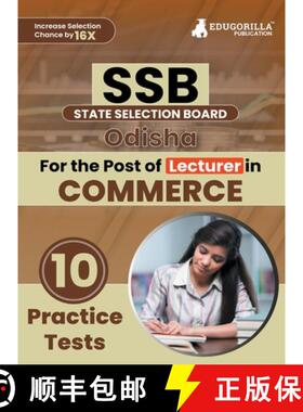 【3-4周达】SSB Odisha Lecturer Commerce Exam Book 2023 (English Edition) State Selection Board 10 Pra... [9789355569202]
