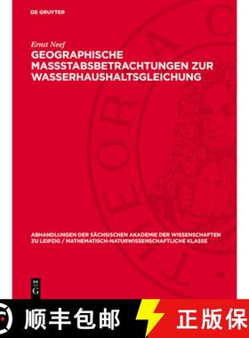 预订 Geographische Massstabsbetrachtungen Zur Wasserhaushaltsgleichung [9783112755785]