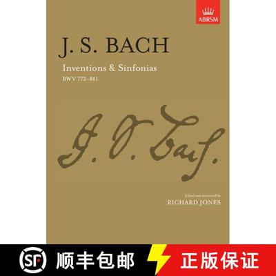 【3-4周达】Inventions and Sinfonias: Bwv 772-801 [9781854722386]