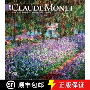 【3-4周达】Claude Monet 2026 7 X 14 Inch (Hanging) Monthly Mini Wall Calendar English/French Bilingual [9798330704644]