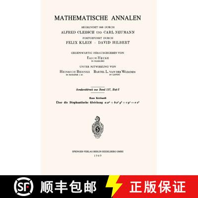 【3-4周达】UEber Die Diophantische Gleichung Ax4+bx2y2+cy4=ez2 [9783662280997]