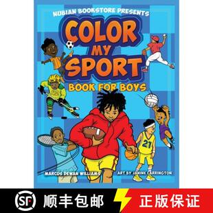 【3-4周达】Nubian Bookstore Presents Color My Sport Book For Boys [9780578785509]