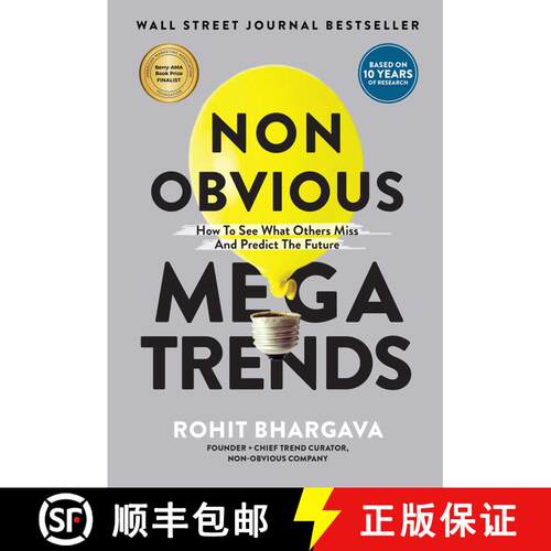 【3-4周达】Non Obvious Megatrends: How to See What Others Miss and Predict the Future [9781646870219]