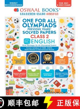 【3-4周达】Oswaal One for All Olympiad Previous Years' Solved Papers, Class-2 English Book (For 2021-... [9789354233616]