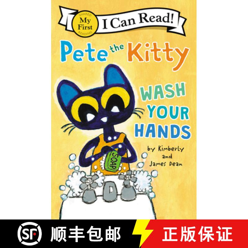 【3-4周达】Pete the Kitty: Wash Your Hands [9780062974174]