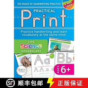 Science learning 100 Life Practical essential while pages ... handwriting Print practice 4周达 9781964695334