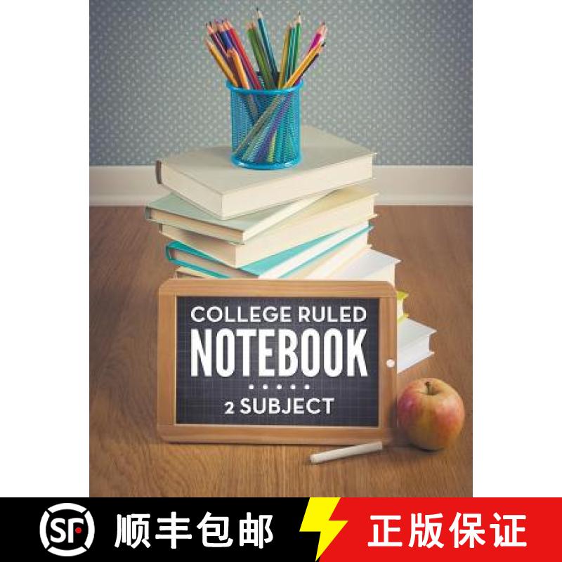 【3-4周达】College Ruled Notebook - 2 Subject [9781681273129]