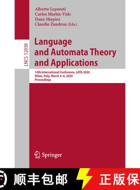 【3-4周达】Language and Automata Theory and Applications : 14th International Conference, LATA 2020, ... [9783030406073]