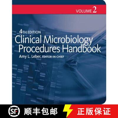 现货 Clinical Microbiology Procedures Handbook 3 Vol Set Fourth Edition [Wiley医学] [9781555818807]