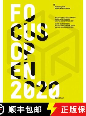 Focus Open 2020 : Baden-Württemberg International Design Award and Mia Seeger Prize 2020 [9783899863352]