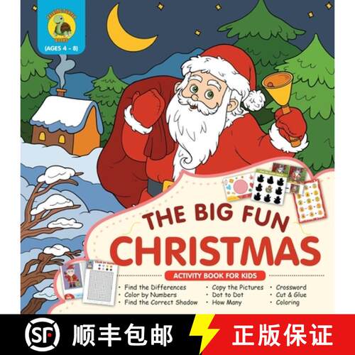 【3-4周达】Big Fun Christmas Activity Book for Kids Ages 4-8: Plenty of Fun Christmas Activities for ... [9781773801094]