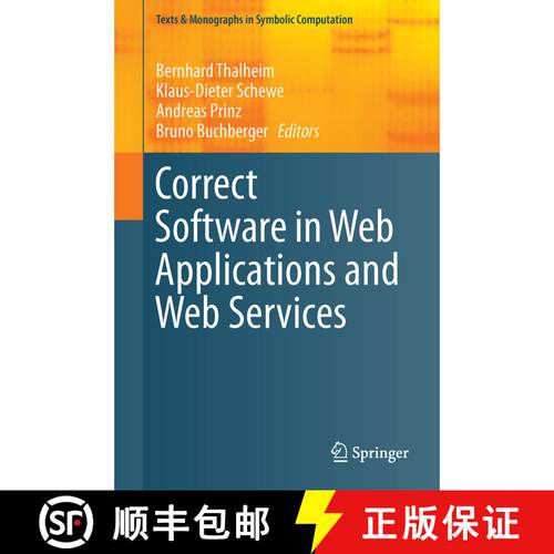 【3-4周达】精装 Correct Software in Web Applications and Web Services [9783319171111]