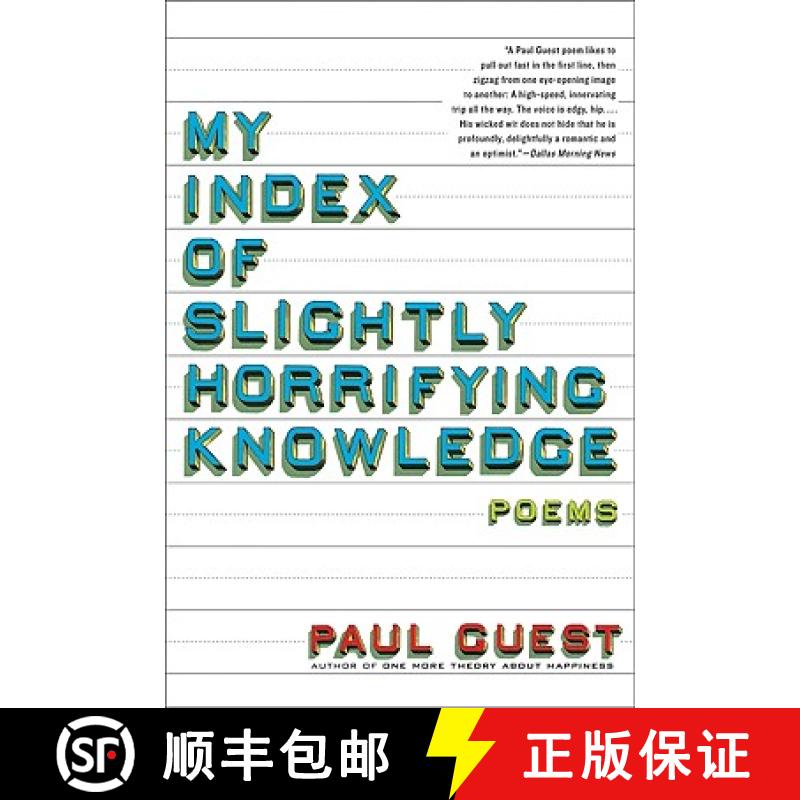【3-4周达】My Index of Slightly Horrifying Knowledge [9780061685194]