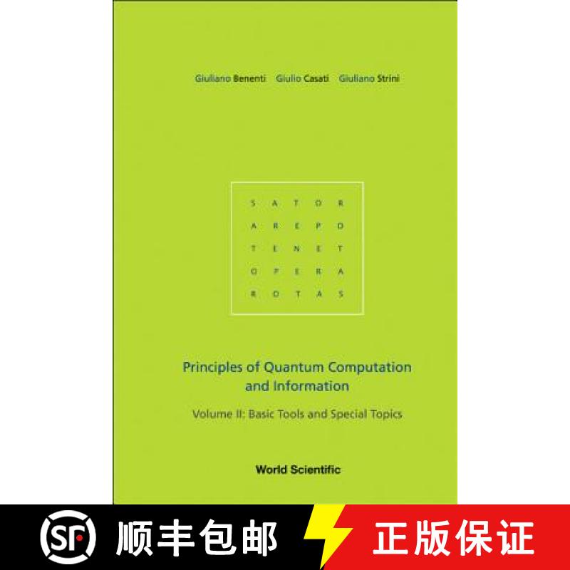 【3-4周达】Principles Of Quantum Computation And Information - Volume Ii: Basic Tools And Special Top... [9789812563453]