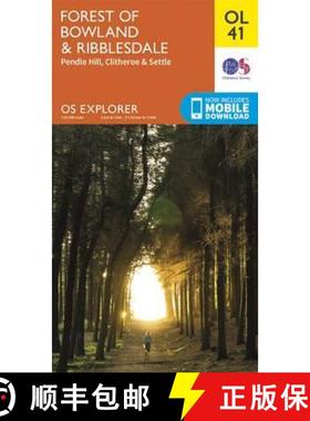 【3-4周达】Forest of Bowland & Ribblesdale, Pendle Hill, Clitheroe & Settle [9780319242803]