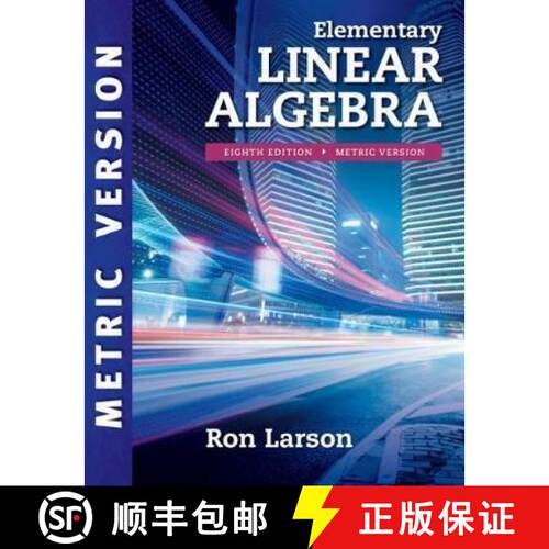 【3-4周达】Elementary Linear Algebra, International Metric Edition [9781337556217]