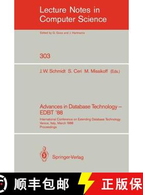 【3-4周达】Advances in Database Technology - EDBT '88 : International Conference on Extending Databas... [9783540190745]