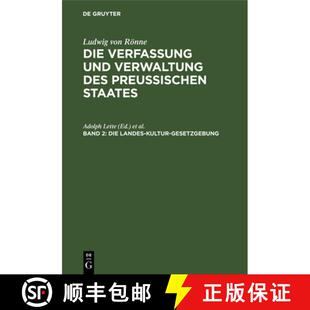 【3-4周达】精装 Die Landes–Kultur–Gesetzgebung [9783111234335]