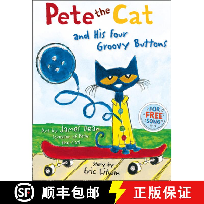 【3-4周达】Pete the Cat and his Four Groovy Buttons [9780007553679]