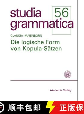 预订 Die Logische Form Von Kopula-Sätzen [9783050038643]