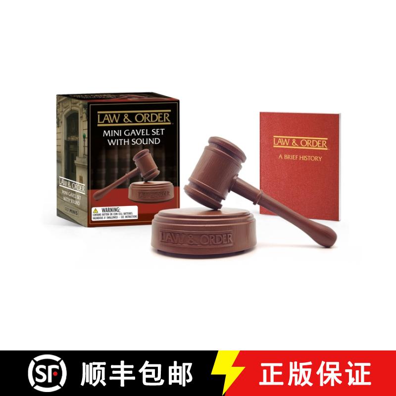 【3-4周达】Law & Order: Mini Gavel Set with Sound [9780762482719]