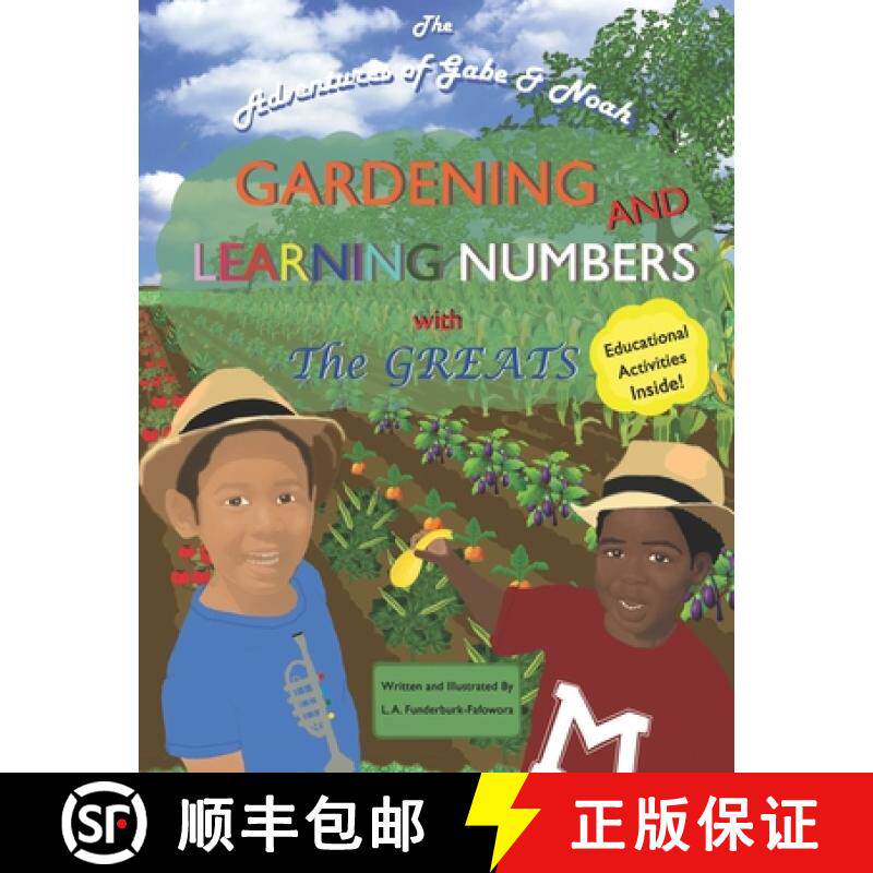 预订 Gardening and Learning Numbers with The Greats: The Adventures of Gabe and Noah [9798218030513]