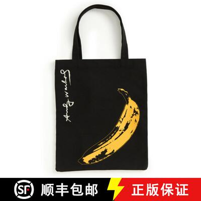 【3-4周达】Warhol Banana Canvas Tote Bag - Black [9780735380639]