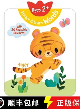 预订 Sticker & Learn Words (Ages 2+): With 30 Reusable Stickers [9789465054346]