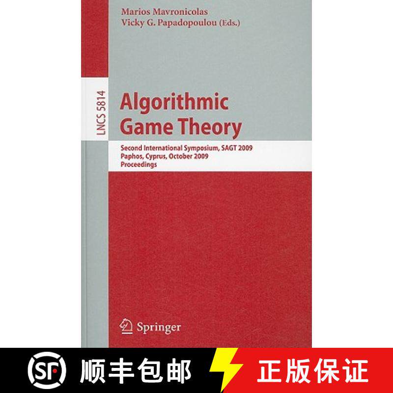 【3-4周达】Algorithmic Game Theory : Second International Symposium, SAGT 2009, Paphos, Cyprus, Octob... [9783642046445]