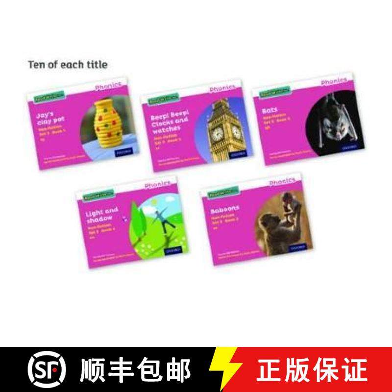 【3-4周达】Read Write Inc. Phonics: Pink Set 3 Non-fiction books (Pack of 50) [9780198373551]