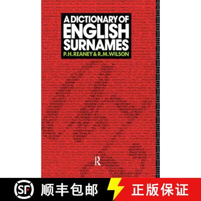 【3-4周达】A Dictionary of English Surnames [9780367581343]