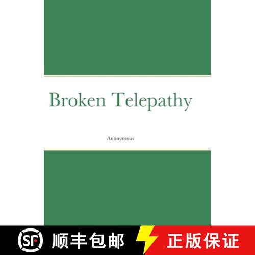【3-4周达】精装 Broken Telepathy [9781716536991]