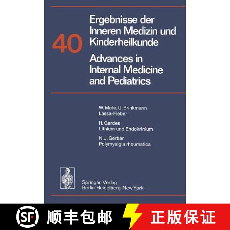 【3-4周达】Ergebnisse Der Inneren Medizin Und Kinderheilkunde / Advances in Internal Medicine and Ped... [9783642668319]