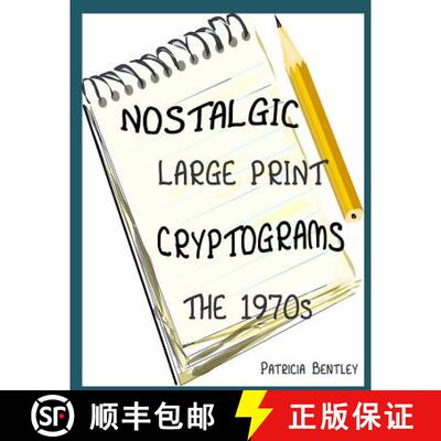 【3-4周达】Nostalgic Large Print Cryptograms: The 1970s [9781942678038]