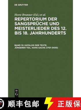 【3-4周达】Katalog der Texte. Jüngerer Teil. Hans Sachs (1701-3400) [9783484105102]