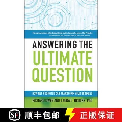 【3-4周达】Answering The Ultimate Question: How Net Promoter Can Transform Your Business [Wiley经管] [9780470260692]