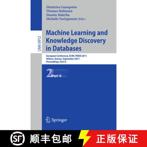 【3-4周达】Machine Learning and Knowledge Discovery in Databases, Part II: European Conference, ECML ... [9783642237829]