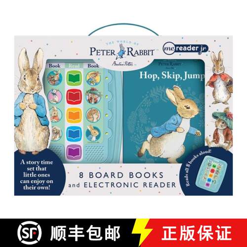 【3-4周达】World of Peter Rabbit: Me Reader Jr 8 Board Books and Electronic Reader Sound Book Set [9781503770041]
