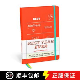 【3-4周达】Best Year Ever Large Hardcover Planner: Undated 12-Month Planner [9781683494935]
