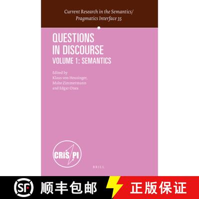 预订 Questions in Discourse: Volume 1: Semantics [9789004378292]