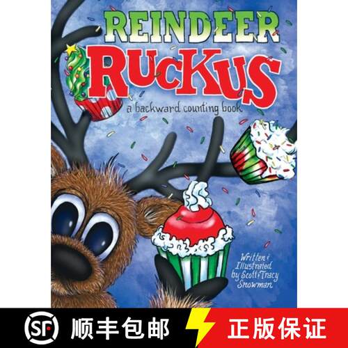 【3-4周达】Reindeer Ruckus: a backward counting book [9780983424437]