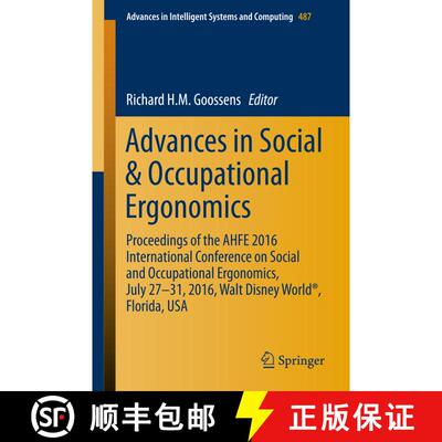 【3-4周达】Advances in Social & Occupational Ergonomics : Proceedings of the AHFE 2016 International ... [9783319416878]