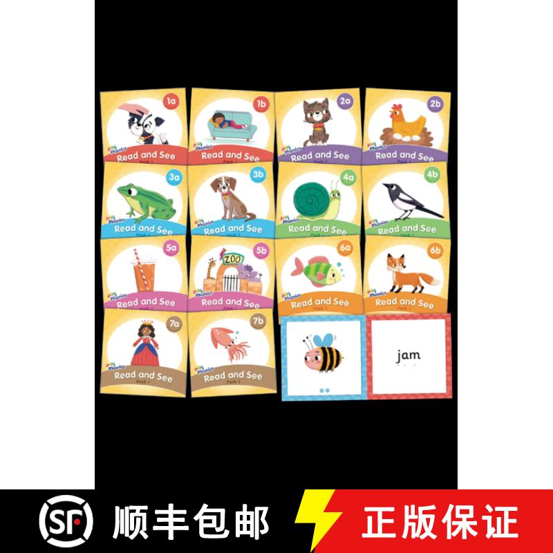 【3-4周达】Jolly Phonics Read and See, Pack 1: in Precursive Letters (British English edition) [9781844142446]