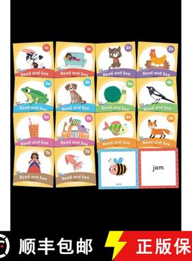 【3-4周达】Jolly Phonics Read and See, Pack 1: in Precursive Letters (British English edition) [9781844142446]