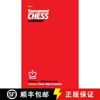 【3-4周达】Tabiya Tournament Chess Scorebook: Cover Style: Red [9780985644253]